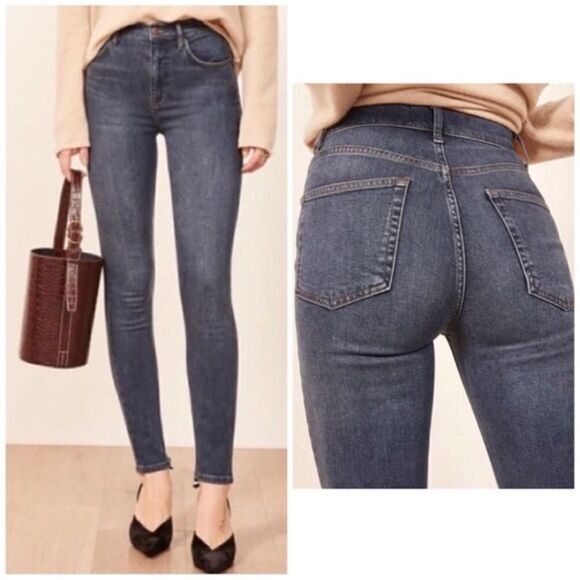 Reformation High & Skinny Jean Havana Wash Size 26 - Picture 1 of 9